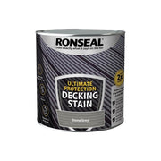 Ronseal Ultimate Protection Decking Stain Stone Grey 2.5 litre Ronseal - RockBottom Nothampton