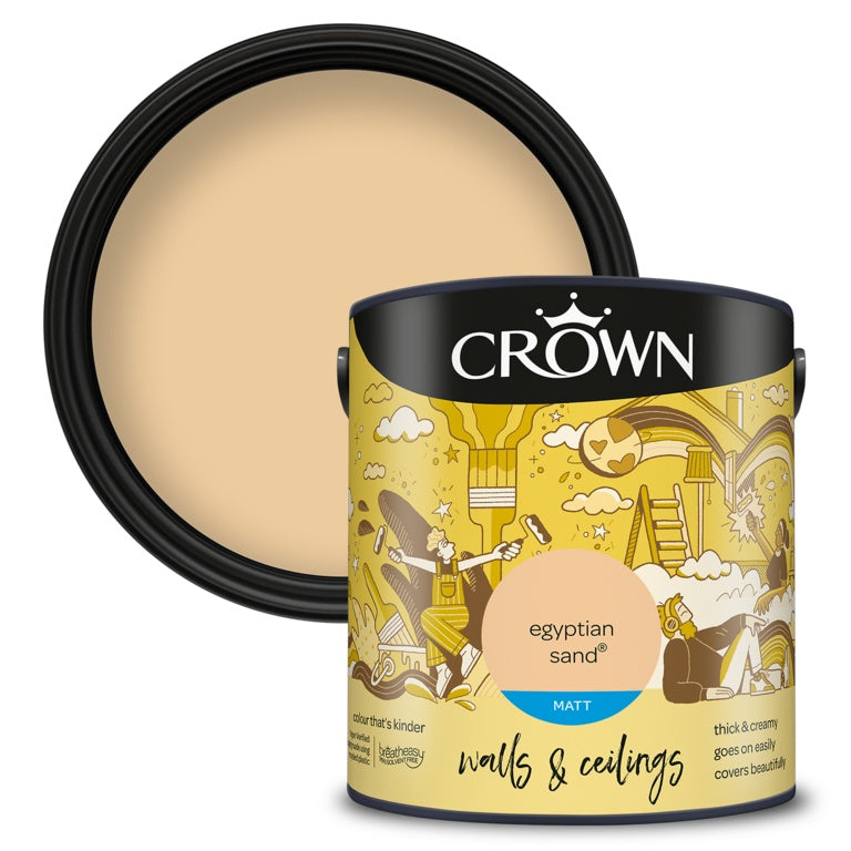 Crown Walls & Ceilings Matt 2.5L Egyptian Sand