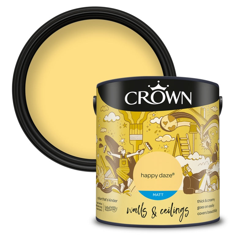 Crown Walls & Ceilings Matt 2.5L Happy Daze