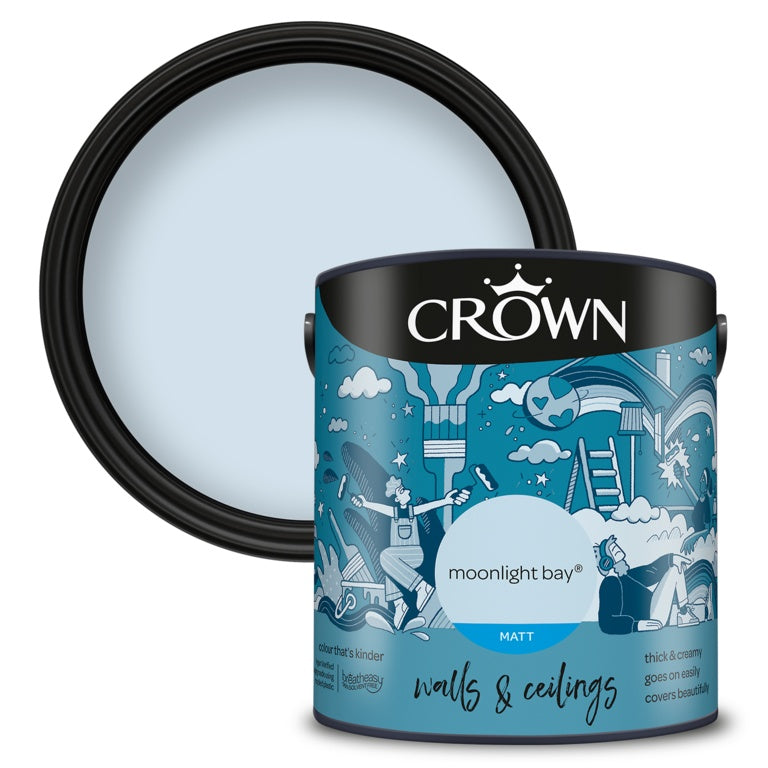 Crown Walls & Ceilings Matt 2.5L Moonlight Bay