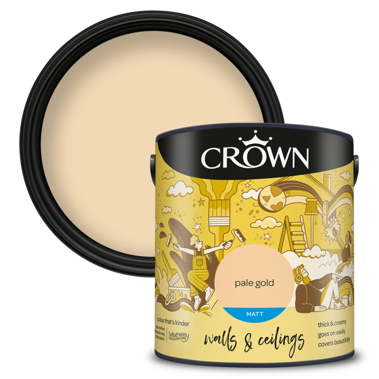 Crown Walls & Ceilings Matt 2.5L Pale Gold