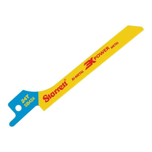 Starrett SB424-5 Bi-Metal Reciprocating Blade, Metal Scroll 100mm 24 TPI (Pack 5) Starrett - RockBottom Nothampton