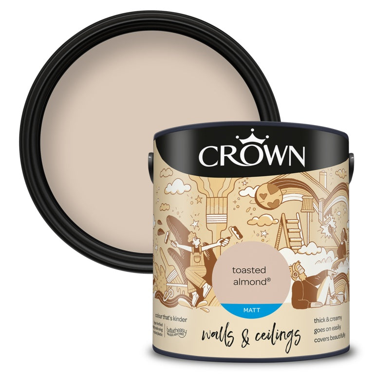 Crown Walls & Ceilings Matt 2.5L Toasted Almond