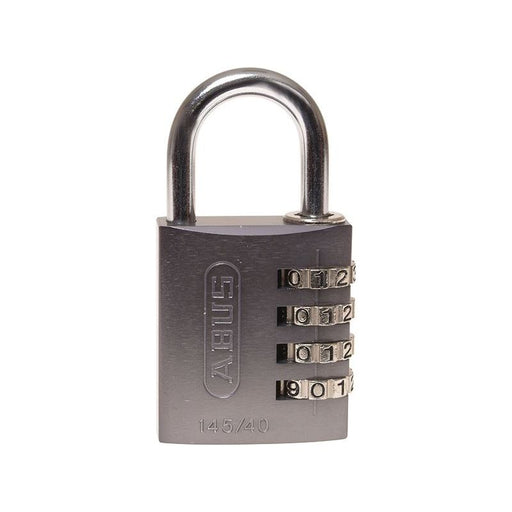 Abus Mechanical 145/40 40mm Aluminium Combination Padlock Titanium 49551 ABUS Mechanical - RockBottom Northampton 