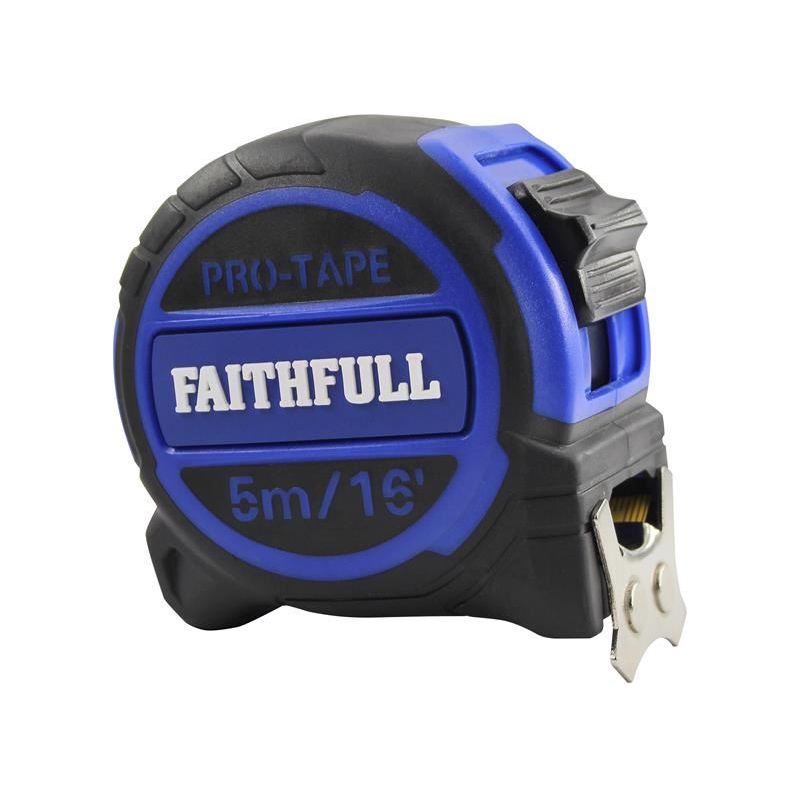 Faithfull Pro Tape Measure 5m/16ft (Width 32mm) Faithfull - RockBottom Northampton