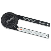 Faithfull Prestige Mitre Saw Protractor Black Aluminium Faithfull - RockBottom Northampton