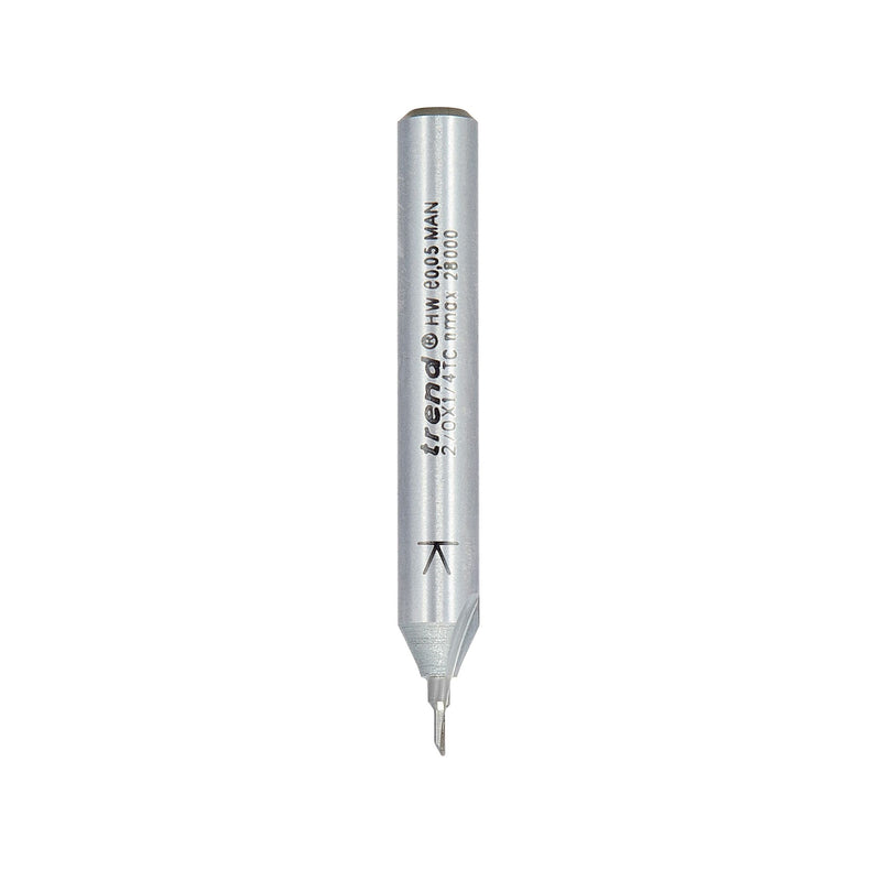 Trend Single Flute Cutter 1mm Heavy Duty Tool