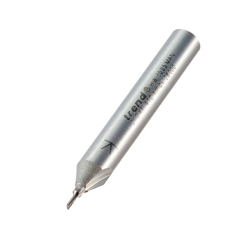 Trend Single Flute Cutter 1mm Heavy Duty Tool