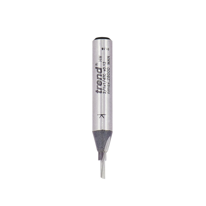 Trend 2/1X1/4TC Single Flute Cutter 1.6mm