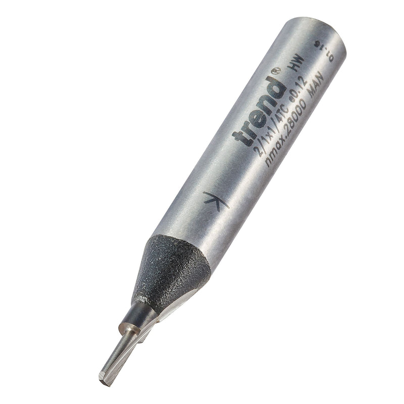 Trend 2/1X1/4TC Single Flute Cutter 1.6mm