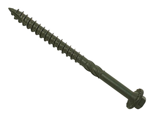 ForgeFix Timber Fixing Screws Green Treated 6.3 x 87mm Bag 20