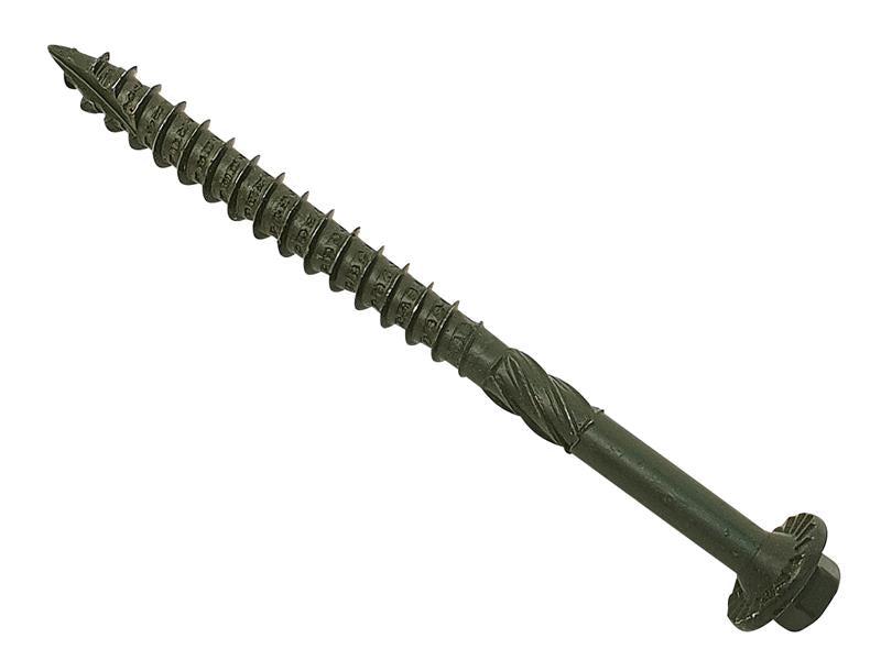 ForgeFix Timber Fixing Screws Green Treated 6.3 x 87mm Bag 20