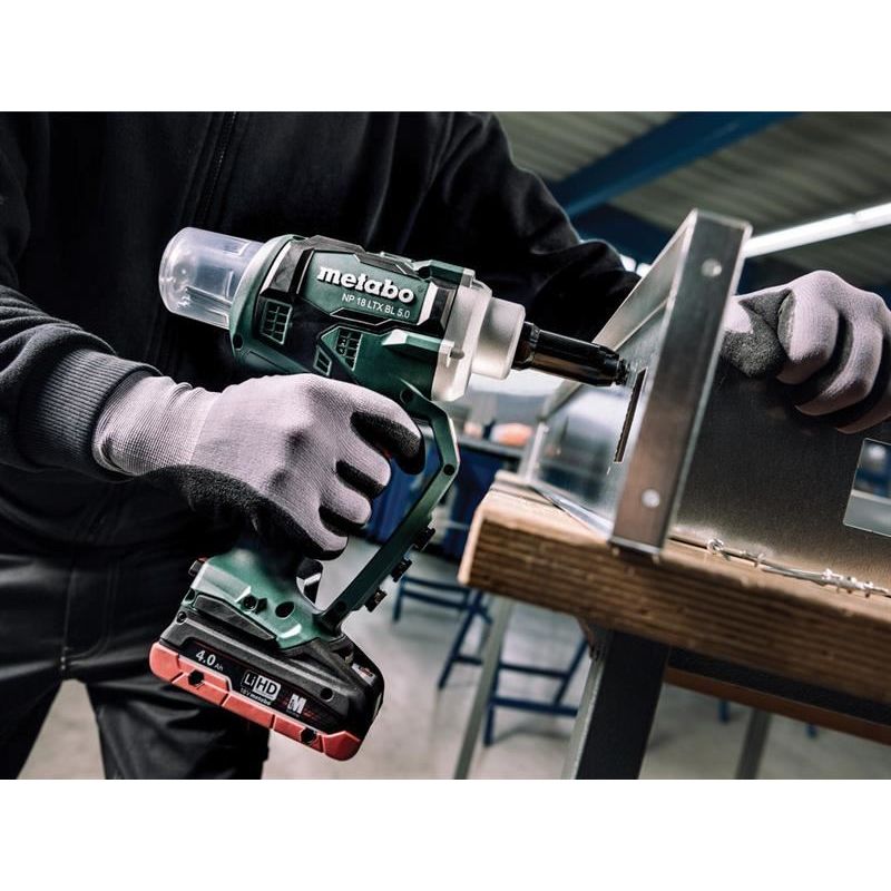 Metabo NP 18 LTX BL 5.0 Brushless Rivet Gun + metaBOX 18V Bare Unit Metabo - RockBottom Northampton