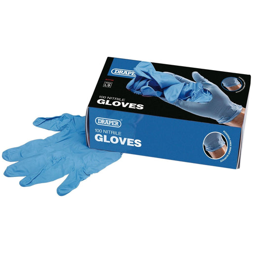 Draper Nitrile Gloves, Large (Box of 100) Draper - Town Tools