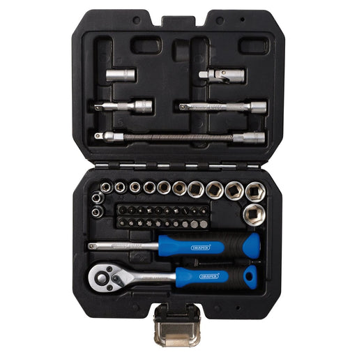 Draper Draper HI-TORQ Metric Socket and Bit Set, 1/4" Sq. Dr. (40 Piece) Draper - Town Tools