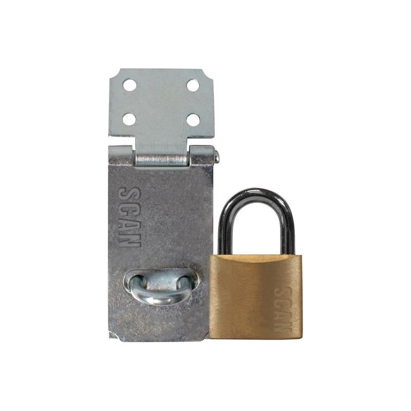 Scan Hasp and Staple 64mm + 40mm Padlock Scan - RockBottom Nothampton