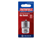 Faithfull Hex Socket 1/2in Drive 21mm Faithfull - RockBottom Northampton