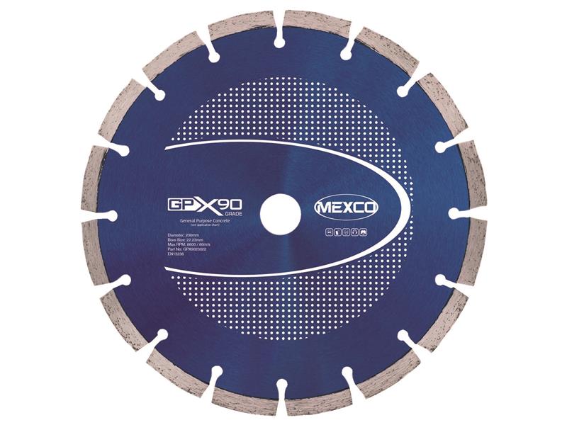 MEXCO - GPX90 Concrete Diamond Blade 230 x 22mm