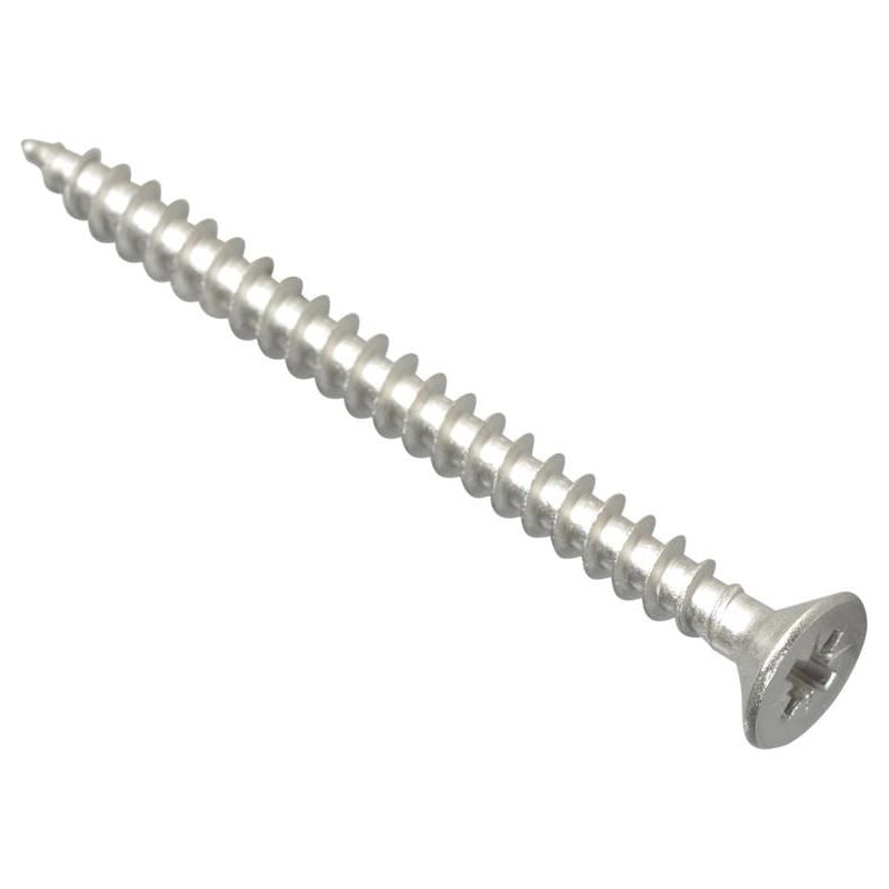 Forgefix Multi-Purpose Pozi Compatible Screw CSK ST S/Steel 5.0 x 60mm Box 100 ForgeFix - RockBottom Northampton
