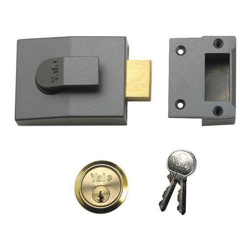 Yale Locks 82 Deadbolt Nightlatch 60mm Backset DMG Finish Box Yale Locks - RockBottom Northampton