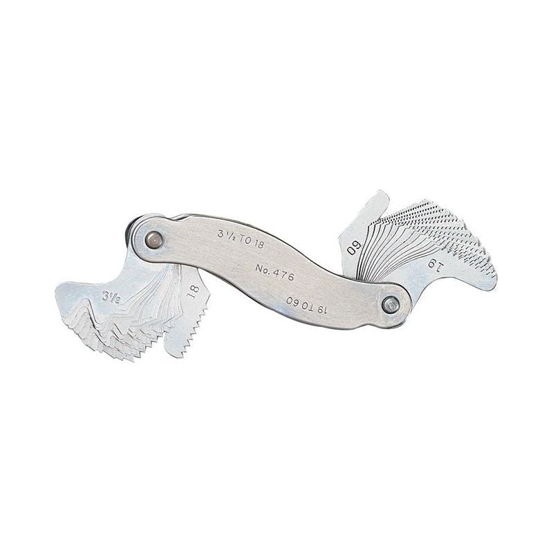 Starrett 476 Screw Pitch Gauge tpi 3 1/2 - 60 Starrett - RockBottom Nothampton