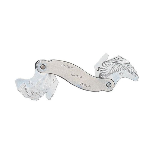 Starrett 476 Screw Pitch Gauge tpi 3 1/2 - 60 Starrett - RockBottom Nothampton