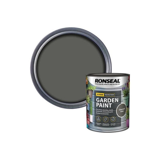 Ronseal Garden Paint Charcoal Grey 750ml Ronseal - RockBottom Nothampton