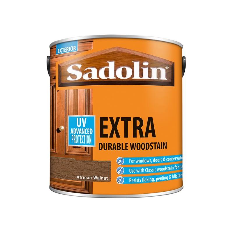 Sadolin Extra Durable Woodstain African Walnut 2.5 litre Sadolin - RockBottom Nothampton