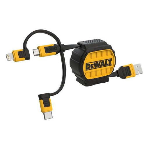 Dewalt Telecoms 3-in-1 Retractable Cable 0.9m (3ft) DEWALT Telecoms - NorthantsTrade Northampton