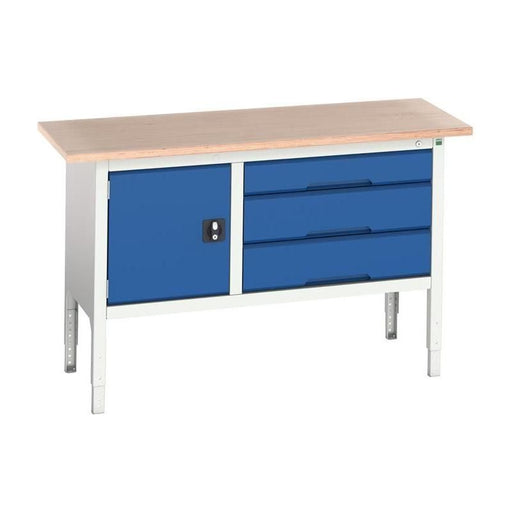 Bott Verso Adjustable Height Storage Bench 1500 x 600mm Bott - NorthantsTrade Northampton