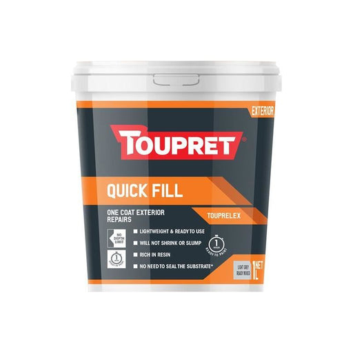 Toupret Quick Fill (Exterior) 1 litre Toupret - RockBottom Northampton