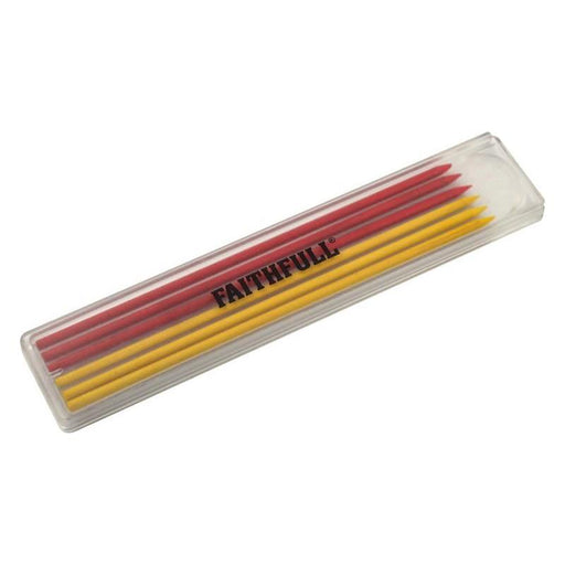 Faithfull Mixed Pencil Marking Refill Pack, 6 Piece Faithfull - RockBottom Northampton
