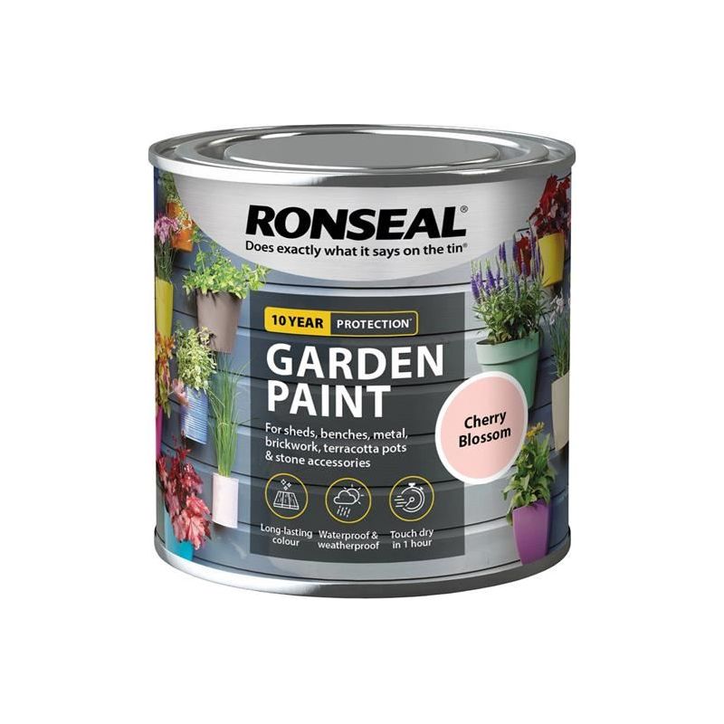 Ronseal Garden Paint Cherry Blossom 250ml Ronseal - RockBottom Nothampton