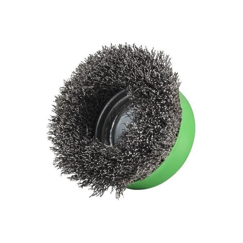 Faithfull X-LOCK Wire Cup Brush 75mm M14x2, 0.30mm Stainless Steel Wire Faithfull - RockBottom Northampton