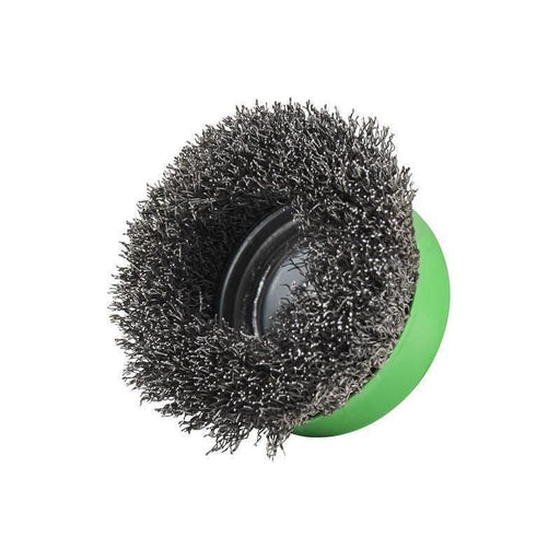 Faithfull X-LOCK Wire Cup Brush 75mm M14x2, 0.30mm Stainless Steel Wire Faithfull - RockBottom Northampton