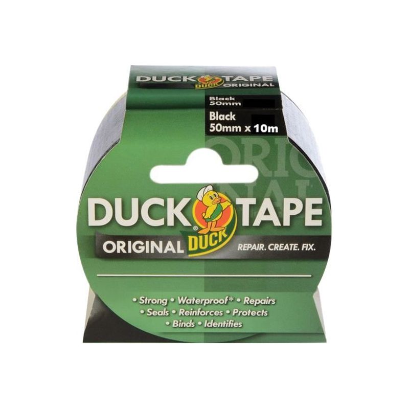 Shurtape Duck Tape® Original 50mm x 10m Black Shurtape - RockBottom Nothampton