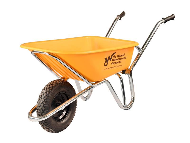 Walsall 120L Phoenix Super Heavy-Duty HDPE Wheelbarrow - Pneumatic