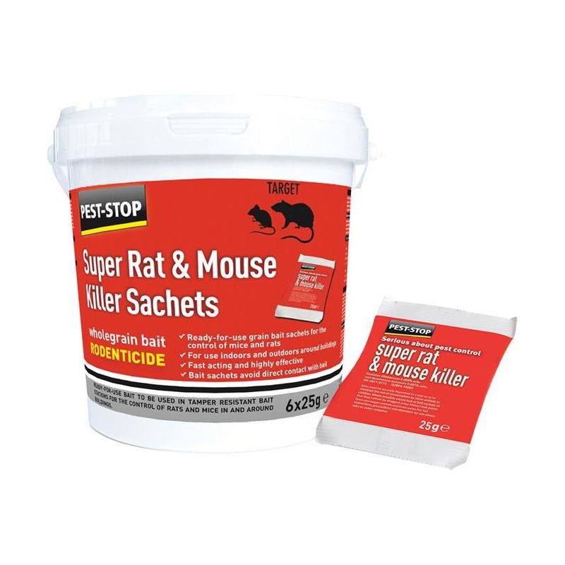 Pest-Stop (Pelsis Group) Super Rat & Mouse Killer Sachets Pest-Stop (Pelsis Group) - RockBottom Nothampton