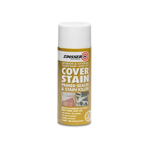 Zinsser Cover Stain® Primer - Sealer Aerosol 400ml Zinsser - RockBottom Northampton