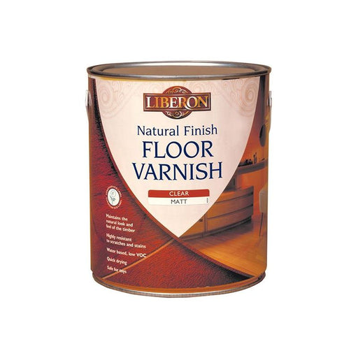 Liberon Natural Finish Floor Varnish Clear Matt 2.5 litre Liberon - RockBottom Northampton