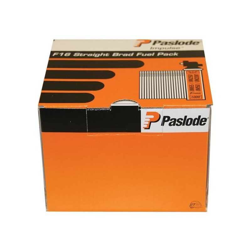 Paslode 45mm IM65a Galvanised Angled Brads Box of 2000 + 2 Fuel Cells Paslode - RockBottom Nothampton