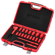 Draper XP1000 VDE Metric Socket Set, 1/2" Sq. Dr. (19 Piece) Draper - Town Tools