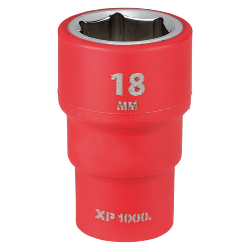 Draper XP1000 VDE Socket, 3/8" Sq. Dr., 18mm Draper - Town Tools