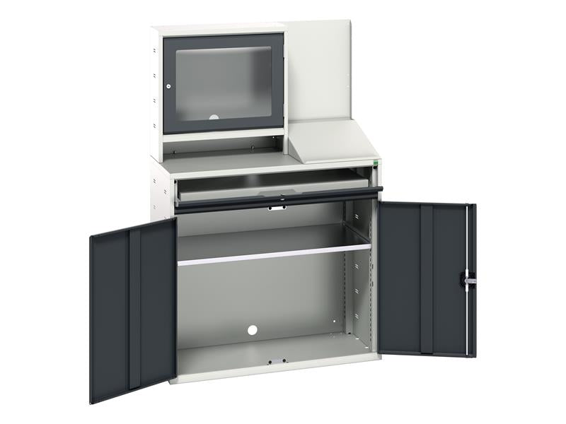 Bott Verso Computer Cupboard 1050 x 550 x 1650mm Anthracite Grey