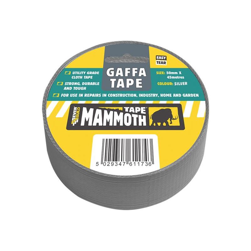 Everbuild Sika Gaffa Tape 50mm x 45m Silver Everbuild Sika - RockBottom Northamptin
