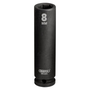 Draper Draper Expert HI-TORQ 6 Point Deep Impact Socket, 1/4" Sq. Dr., 8mm Draper - Town Tools