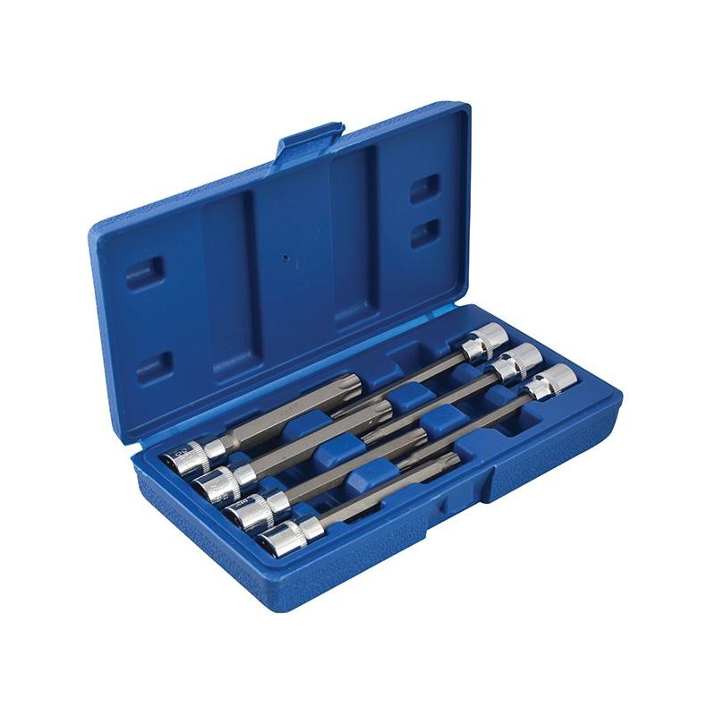 Bluespot Tools 3/8in Drive Extra Long TORX Socket Bit Set, 7 Piece BlueSpot Tools - RockBottom Northampton