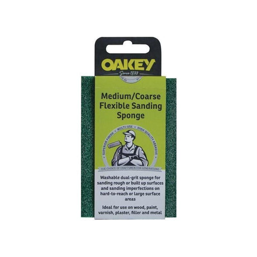 Oakey Dual-Grit Flexible Sanding Sponge Coarse/Extra Coarse Oakey - RockBottom Nothampton
