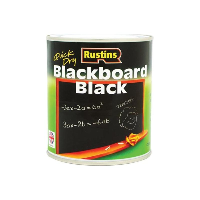 Rustins Quick Dry Blackboard Black 100ml Rustins - RockBottom Nothampton