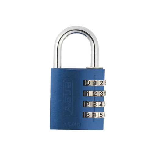 Abus Mechanical 145/40 40mm Aluminium Combination Padlock Blue 49523 ABUS Mechanical - NorthantsTrade Northampton 